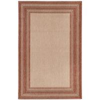 4 ft 10in x 7 ft 6in Transocean Red Multi-Border Indoor/Outdoor