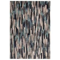 Transocean 4'10" X 7'6" Broken Stripe Indoor/outdoor Rug Blue