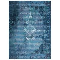 Transocean 4'10" X 7'6" Marina Kermin Indoor/outdoor Rug Blue