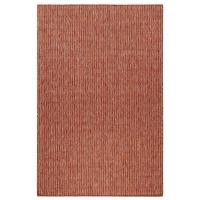 Transocean 4'10" X 7'6" Textured Stripe Indoor/outdoor Rug Red