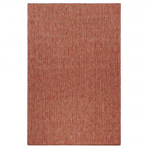 4 ft 10in x 7 ft 6in Transocean Red Textured Stripe Indoor/Outdoor