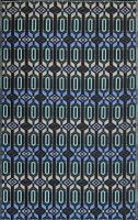 5 ft x 8 ft Mad Mat Dark Periwinkle Moroccan