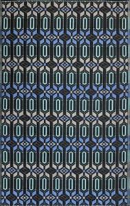 5 ft x 8 ft Mad Mat Dark Periwinkle Moroccan