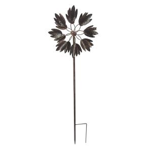 BRONZE TULIP WIND SPINNER 60"