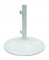 Art Deco Umbrella Base, 50 Pounds, White