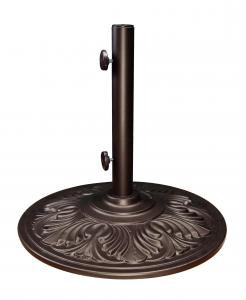 Art Deco Umbrella Base, 50 Pounds, Bronze