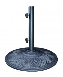 Art Deco Umbrella Base, 50 Pounds, Anthracite