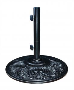 Art Deco Umbrella Base, 50 Pounds, Black