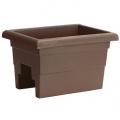 Novelty 16" Countryside Over The Rail Planter Brown