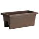 Novelty 24" Countryside Over The Rail Planter Brown