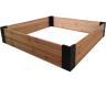 Terra Home 4' X4' Wood Raised Garden Bed Natural