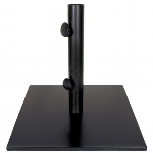 Steel Umbrella Base, 70 Pounds, Black With 2 Inch Stem