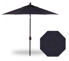9 Foot Market Umbrella Push Button Tilt, Navy With Black Pole