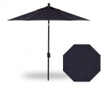 9 Foot Market Umbrella Push Button Tilt, Charcoal With Black Pole