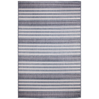 Transocean 5' X 7'6" Faded Stripe Indoor/outdoor Rug Navy