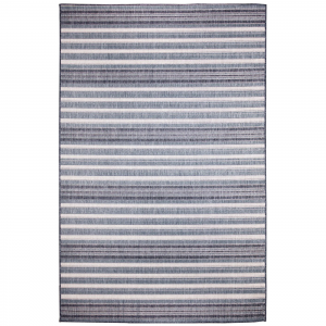 5 ft x 7 ft 6 in Transocean Navy Faded Stripe Indoor/Outdoor