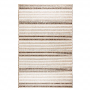 5 ft x 7 ft 6 in Transocean Neutral Faded Stripe Indoor/Outdoor