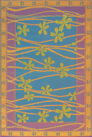 5 ft x 8 ft Mad Mat Aqua Tall Grass