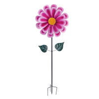 WIND SPINNER PINK FLOWER 75"