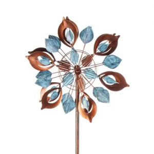 WIND SPINNER COPPER LOTUS 75"