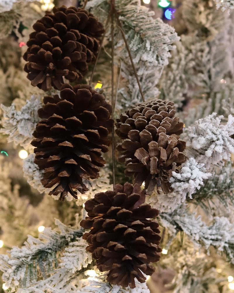 Pinecone Large Spray 19" Natural