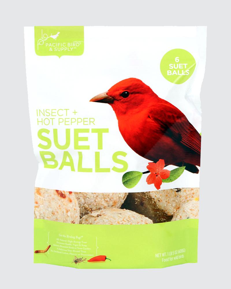 Suet Ball Insect/hot Pepper 6/pk
