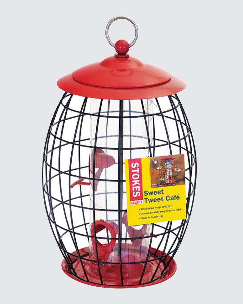 Sweet Tweet Cafe Squirrel-resistant Caged Tube Feeder