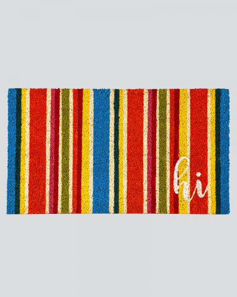 Coir Mat Multicolor Stripes
