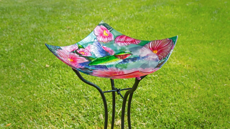 Glass Birdbath Bowls