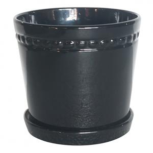 Charlotte Planter 4" Black