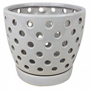 Orchid Pot 5.5" Grey