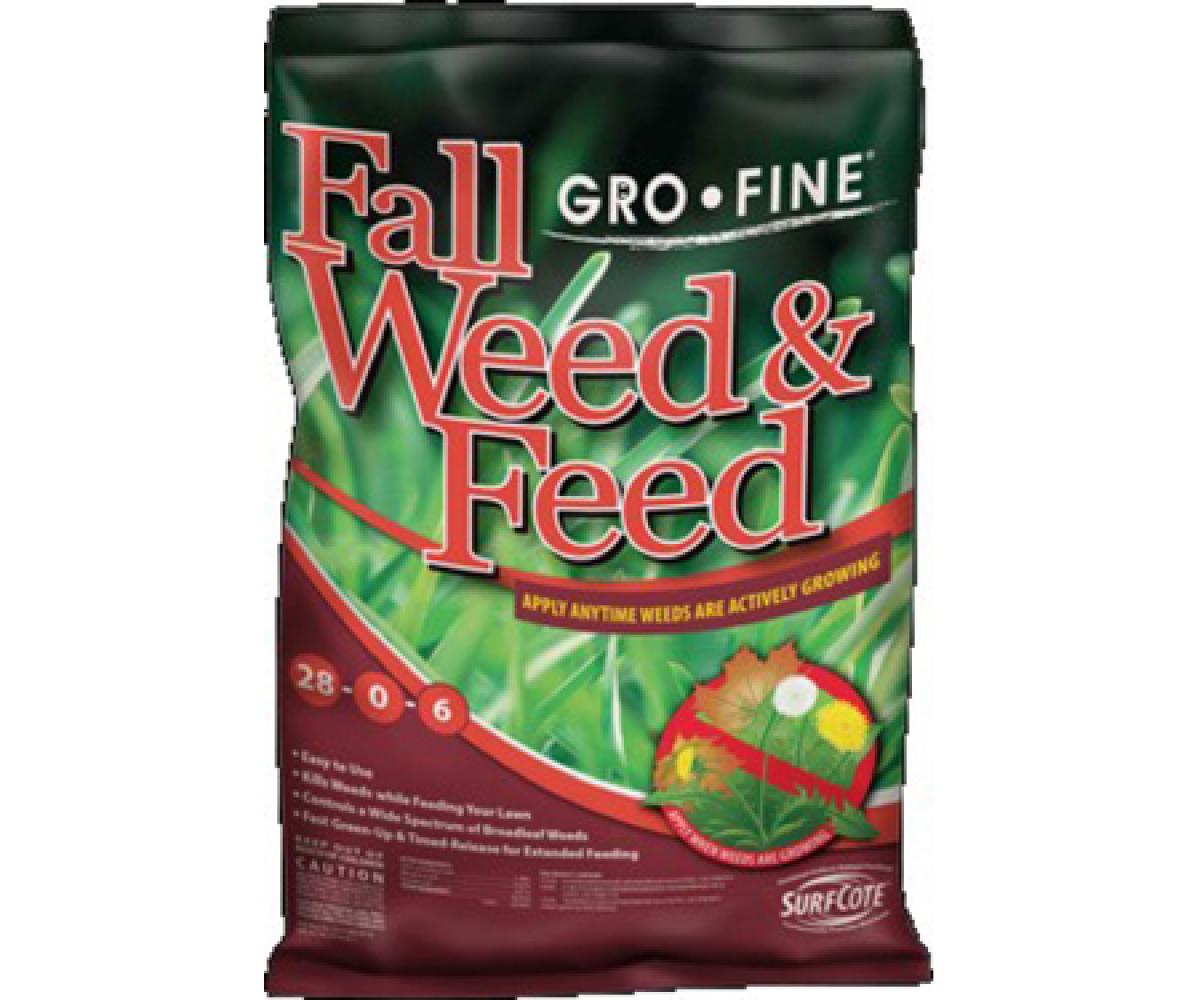 Departments Grofine Fall Weed And Feed 5,000 Sq. Ft.