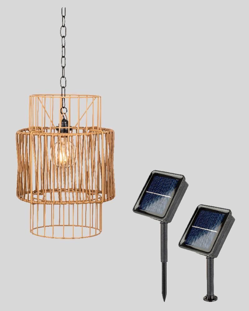 Solar Hanging Light Natural