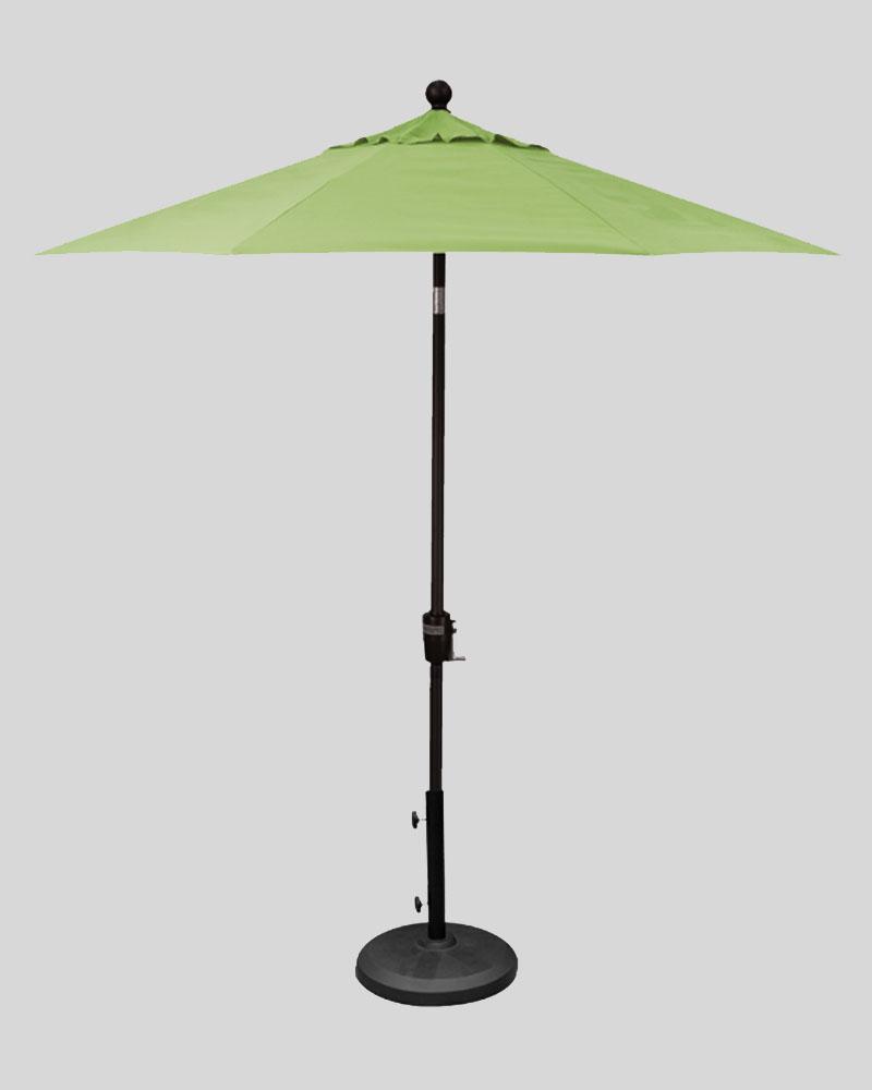 7.5 Foot Market Umbrella Kiwi With Black Pole