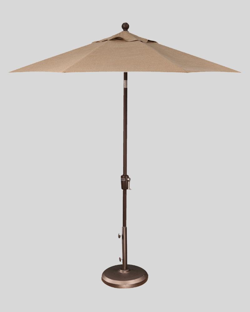 7.5 Foot Market Umbrella Sesame With Bronze Pole