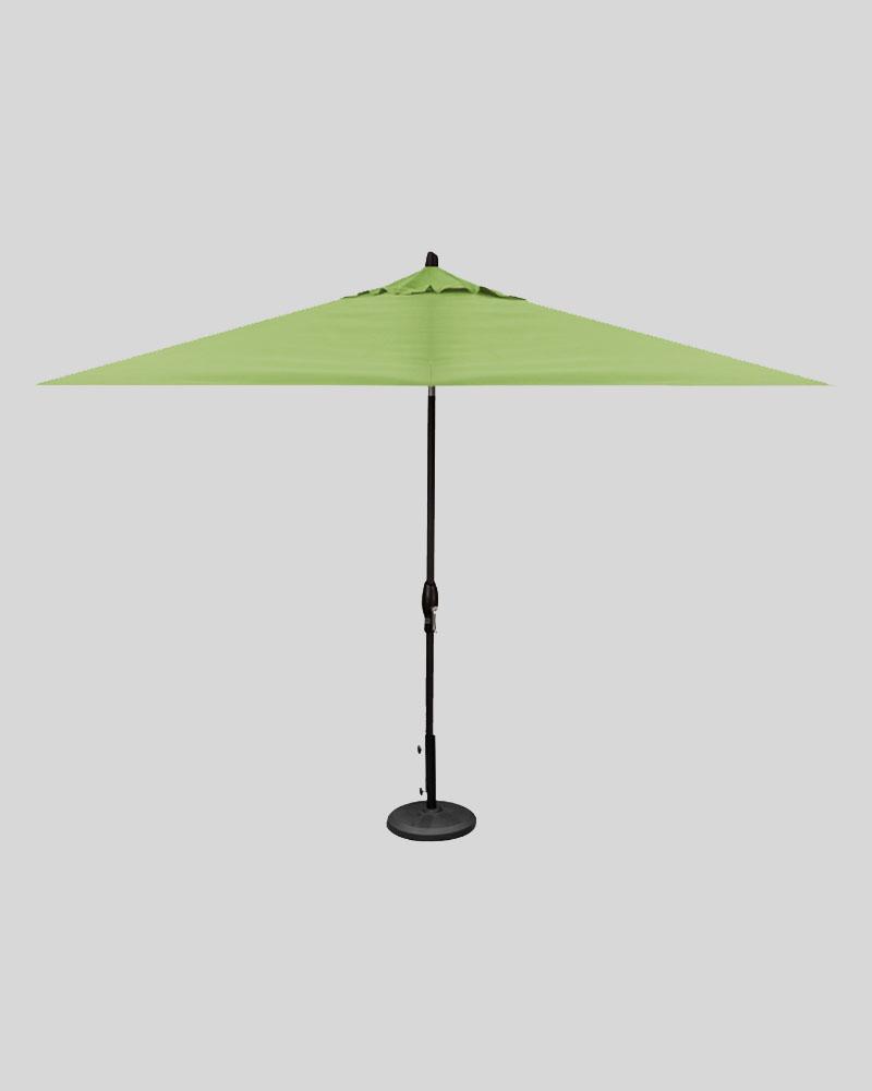 8x10 FOOT MARKET UMBRELLA RECTANGLE KIWI WITH BLACK POLE