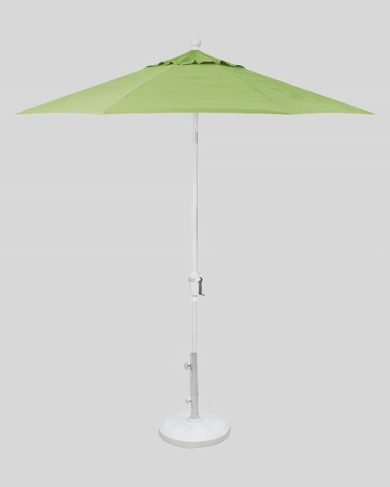 7.5 Foot Market Umbrella Kiwi With White Pole