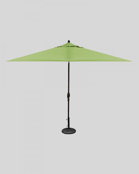 8x10 FOOT MARKET UMBRELLA RECTANGLE KIWI WITH BLACK POLE