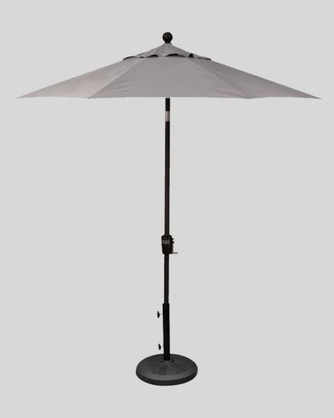 7.5 Foot Market Umbrella Boulder With Black Pole