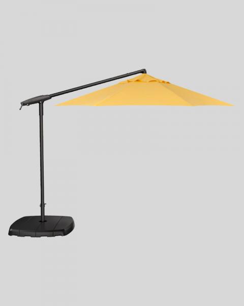10 Foot Cantilever Umbrella Lemon With Black Pole