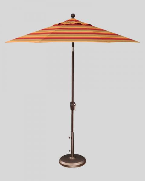 7.5 Foot Market Umbrella Astoria Sunset With Bronze Pole