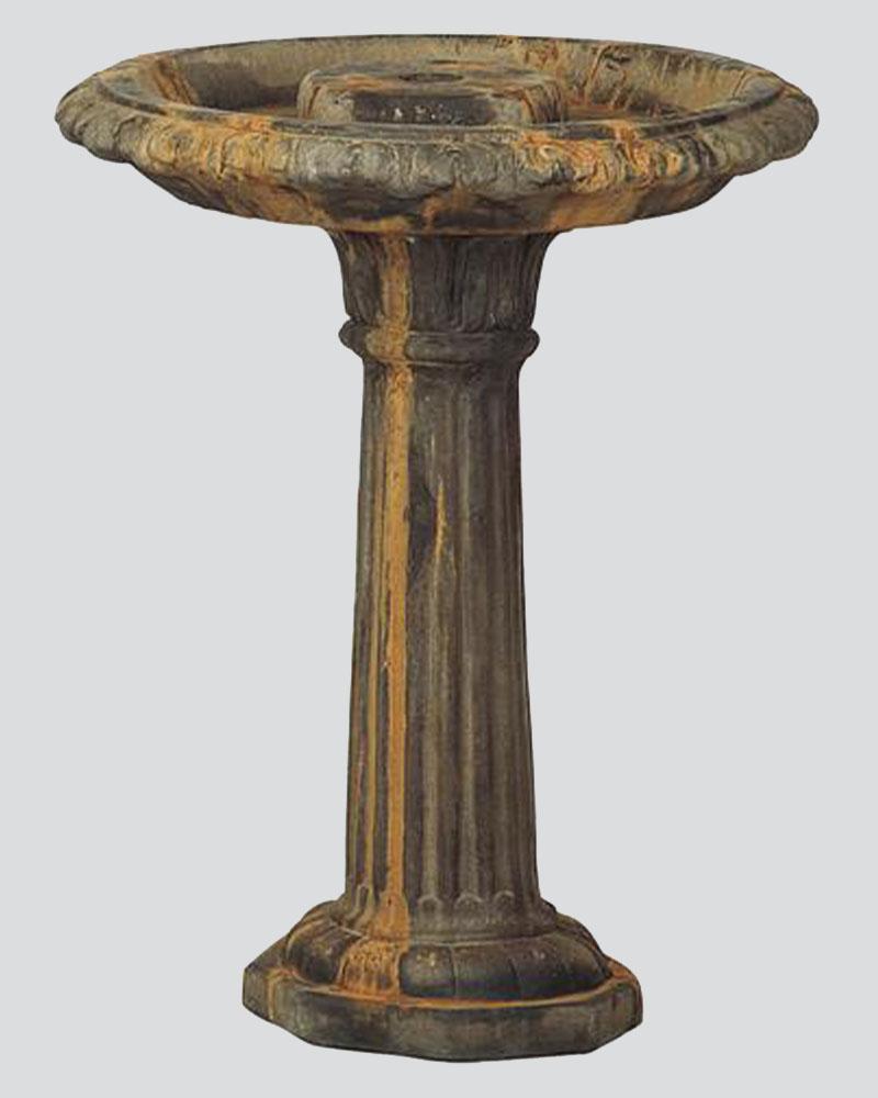 Large Column Birdbath