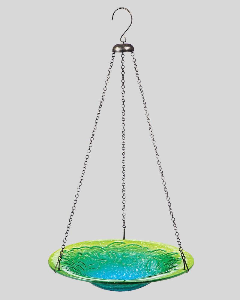 Hanging Glass Birdbath Colors