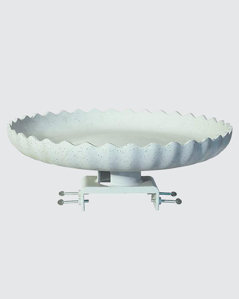 Heated Birdbath Scallop With Deck Mount
