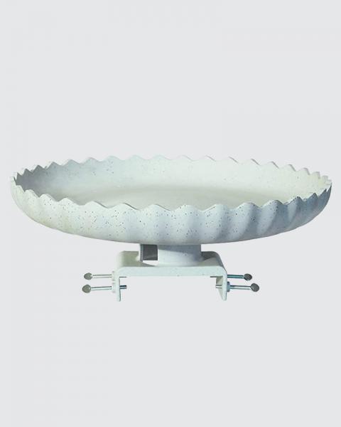 Heated Birdbath Scallop With Deck Mount