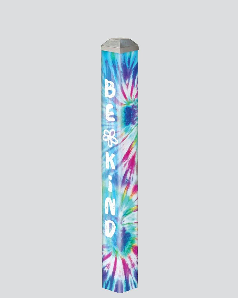 Mini Art Pole 16" Blue Tie-dye