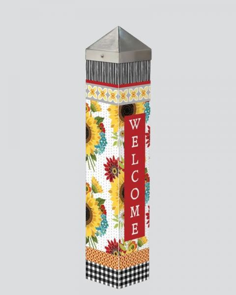 Art Pole 20" Sunflower Checks