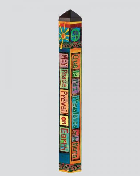 Art Pole 40" May Peace Prevail