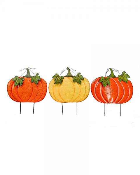 Metal Pumpkin 35" Asst. Colors