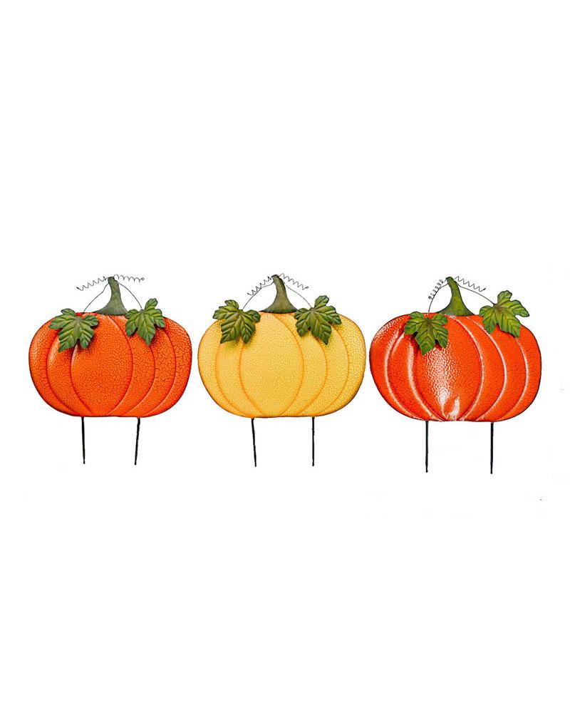 Metal Pumpkin 35" Asst. Colors